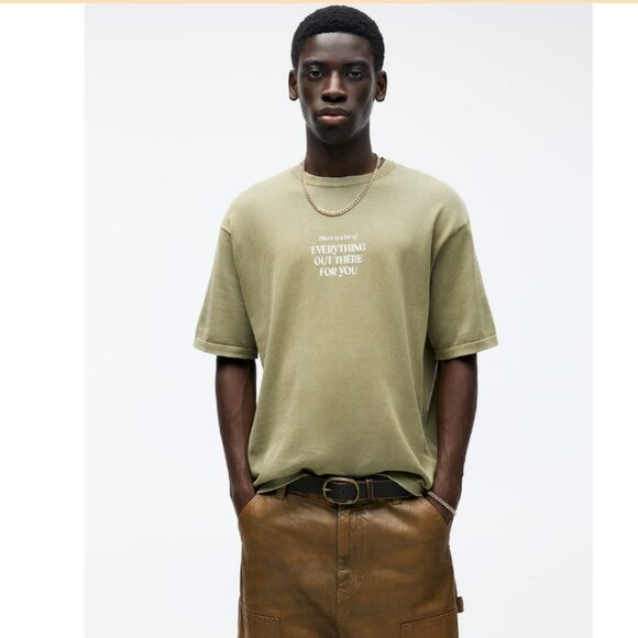 Pull&Bear Shirt in Dark Beige ABOUT YOU Knit Sweater TShirt Unisex - Picture 13 of 15